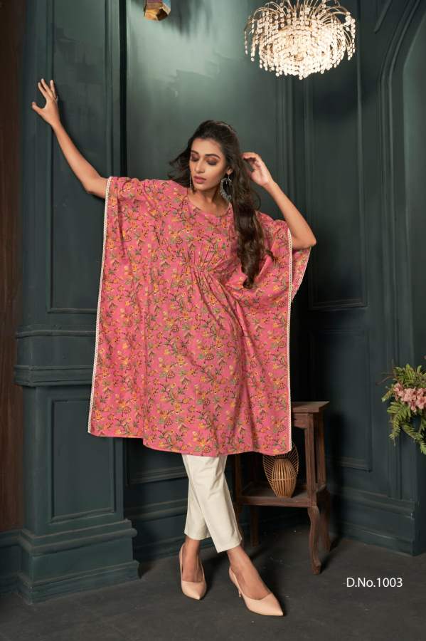 Banwery Kaftans Fancy Ethnic Wear Designer Cotton Kaftan Kurti Collection